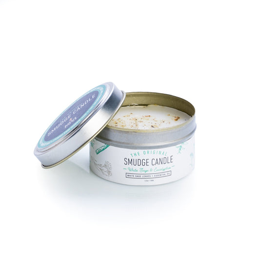 Smudge candle - white sage & eucalyptus - Rivendell Shop