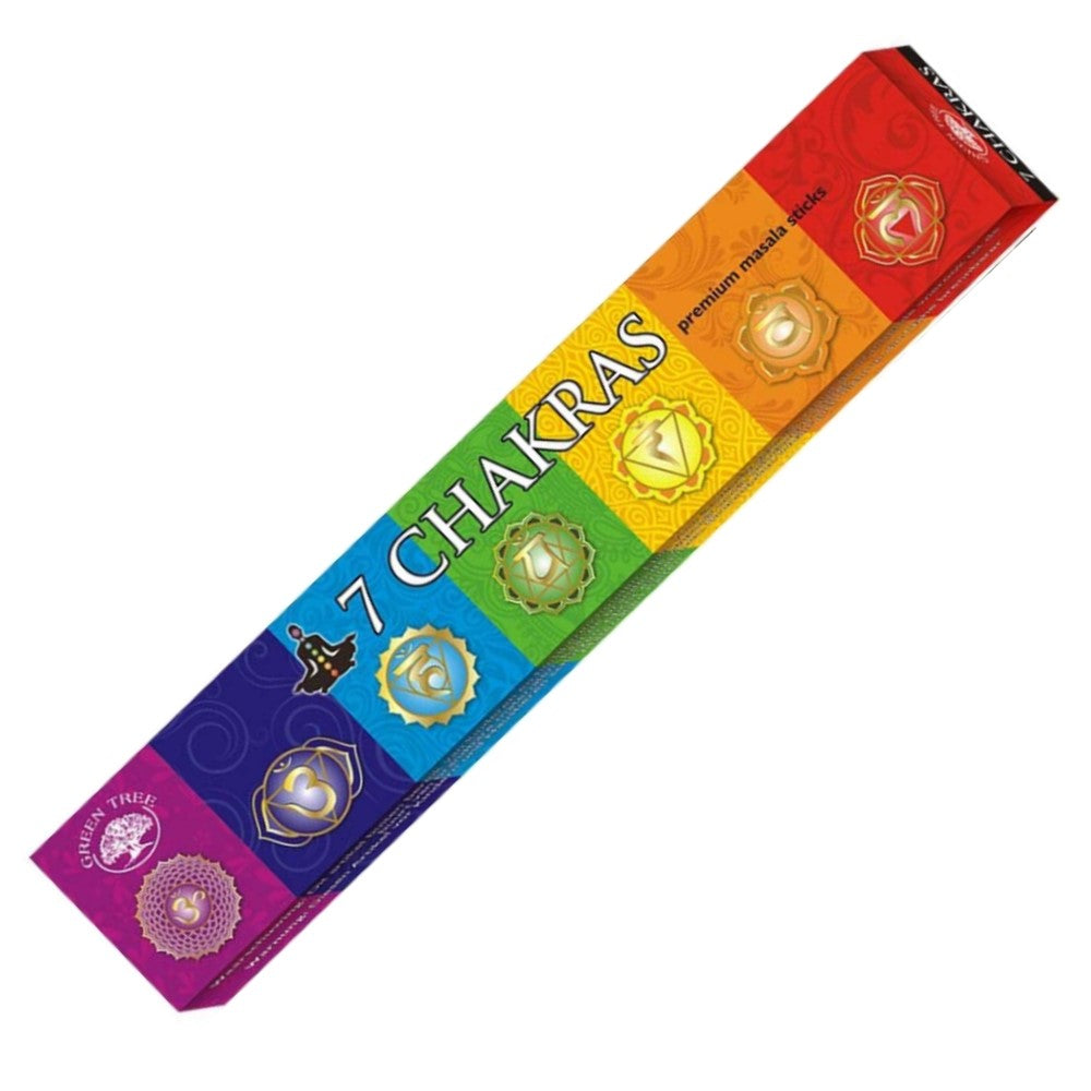 Green Tree 7 Chakras Incense 15gm - Rivendell Shop