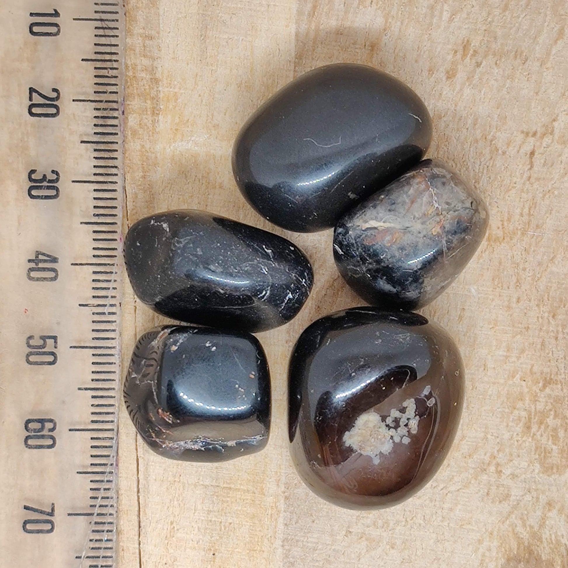 Black Onyx Tumbled Crystal - Rivendell Shop