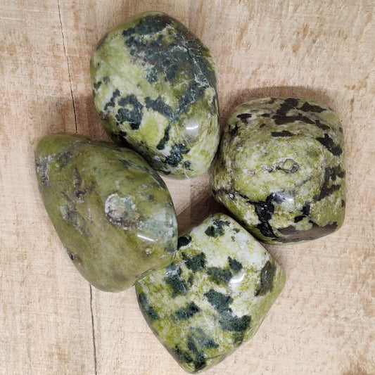 Green Jasper Tumbled Crystal - Rivendell Shop