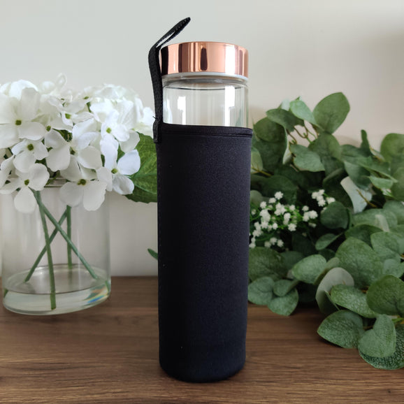 Rivendell Elixir: Black Obsidian Crystal Water Bottle - Rivendell Shop