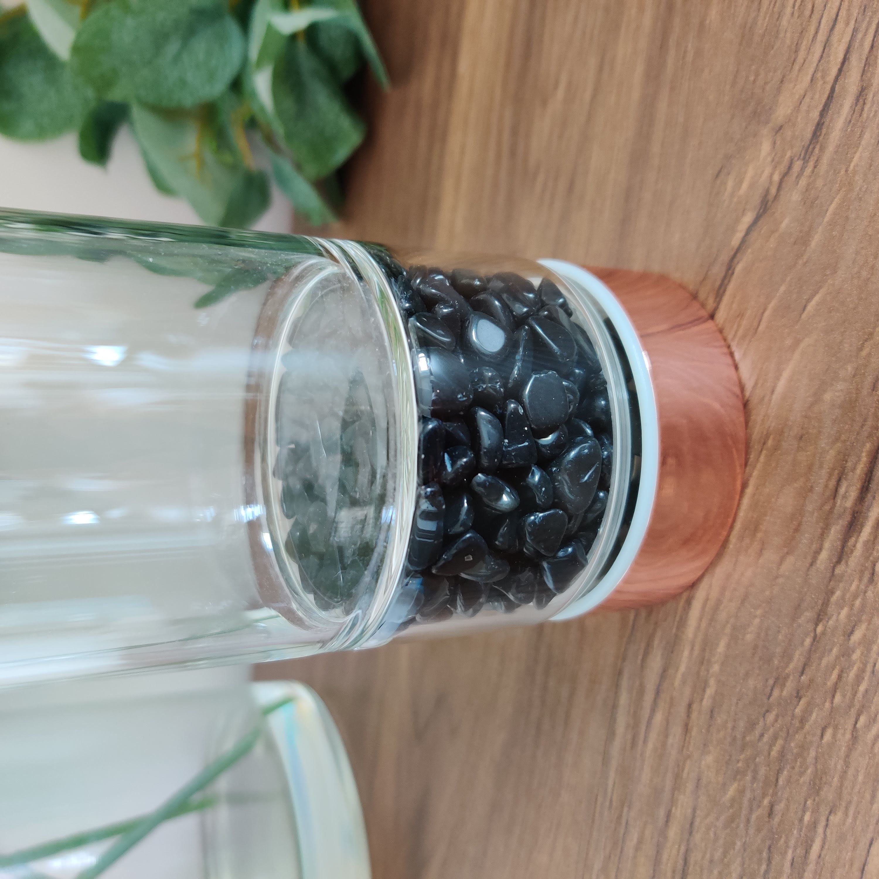 Rivendell Elixir: Black Obsidian Crystal Water Bottle - Rivendell Shop