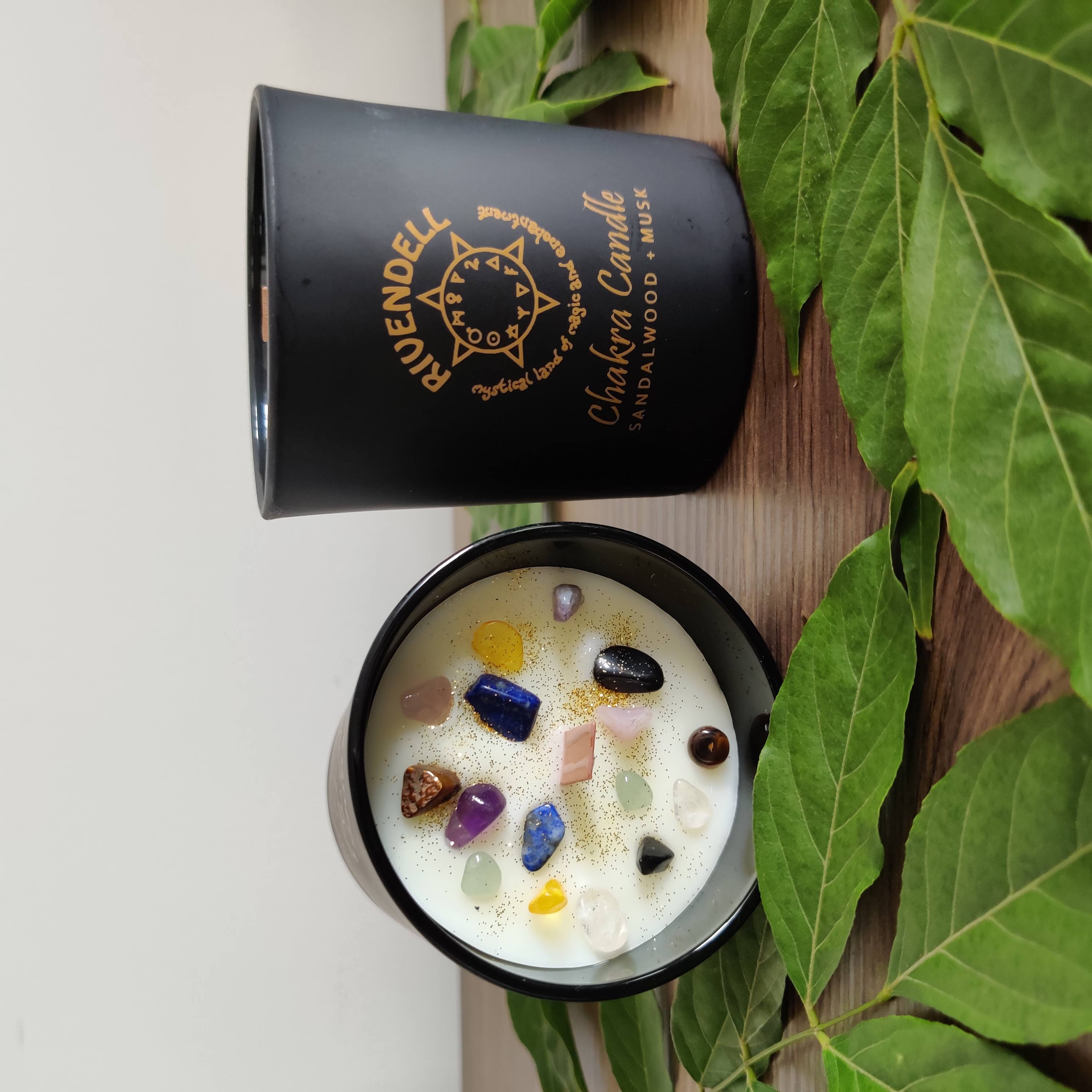 Rivendell's Chakra Candle: Sandalwood and Musk - Rivendell Shop