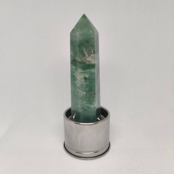 Green Aventurine Quartz Point for Crystal Water Bottle - Rivendell Shop