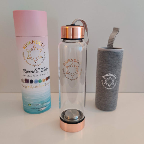 Point Crystal Water Bottle: Rivendell Elixir - Rivendell Shop