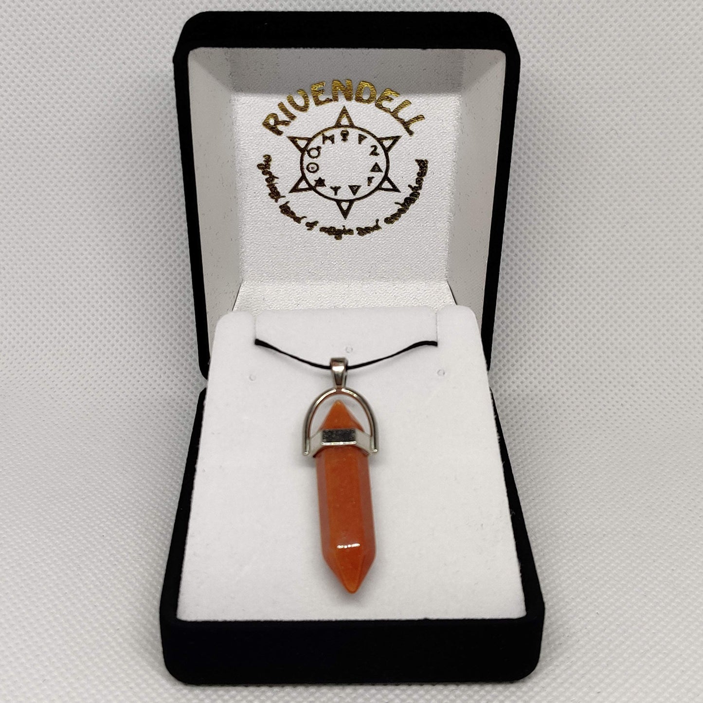 Carnelian Crystal Point Pendant - Rivendell Shop