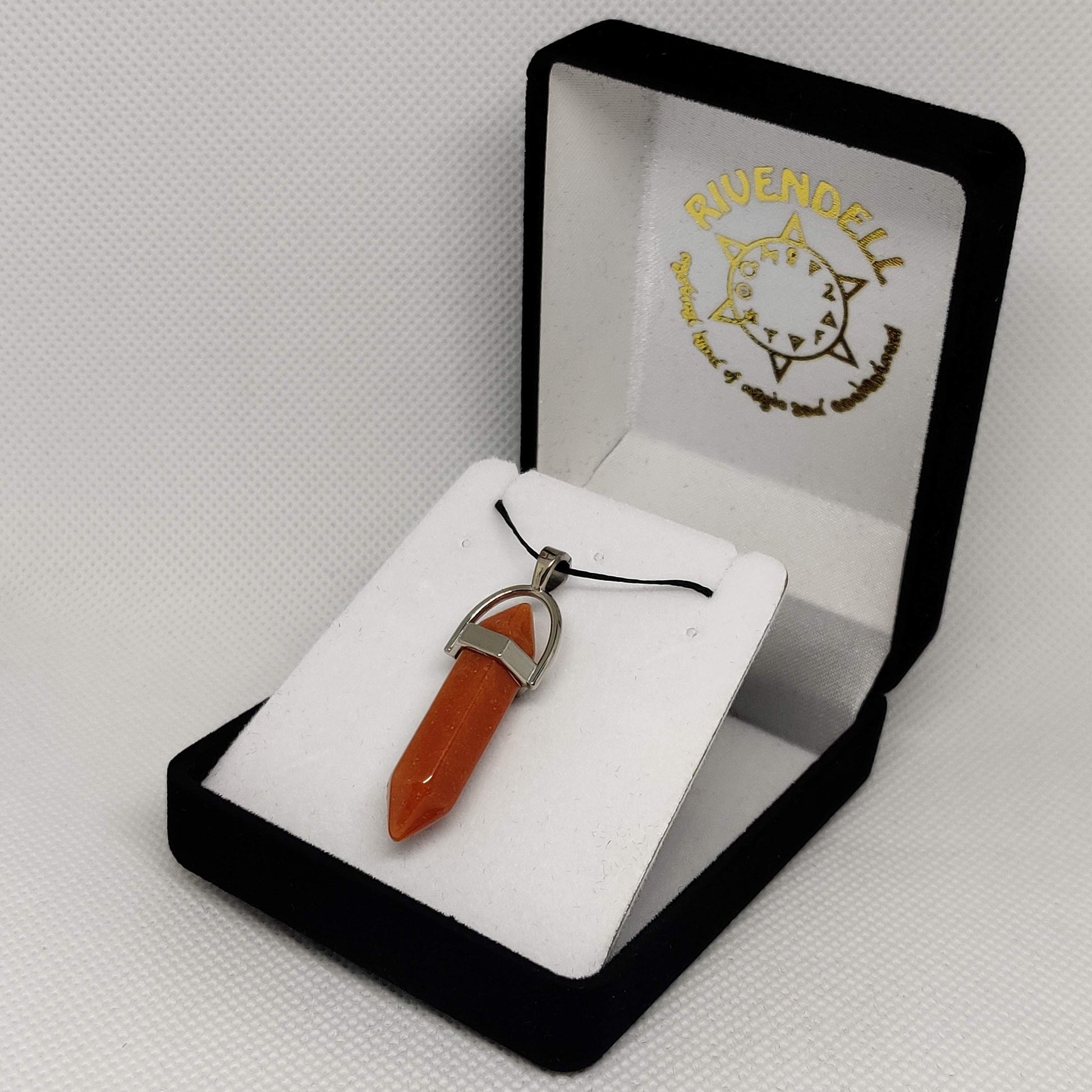 Carnelian Crystal Point Pendant - Rivendell Shop