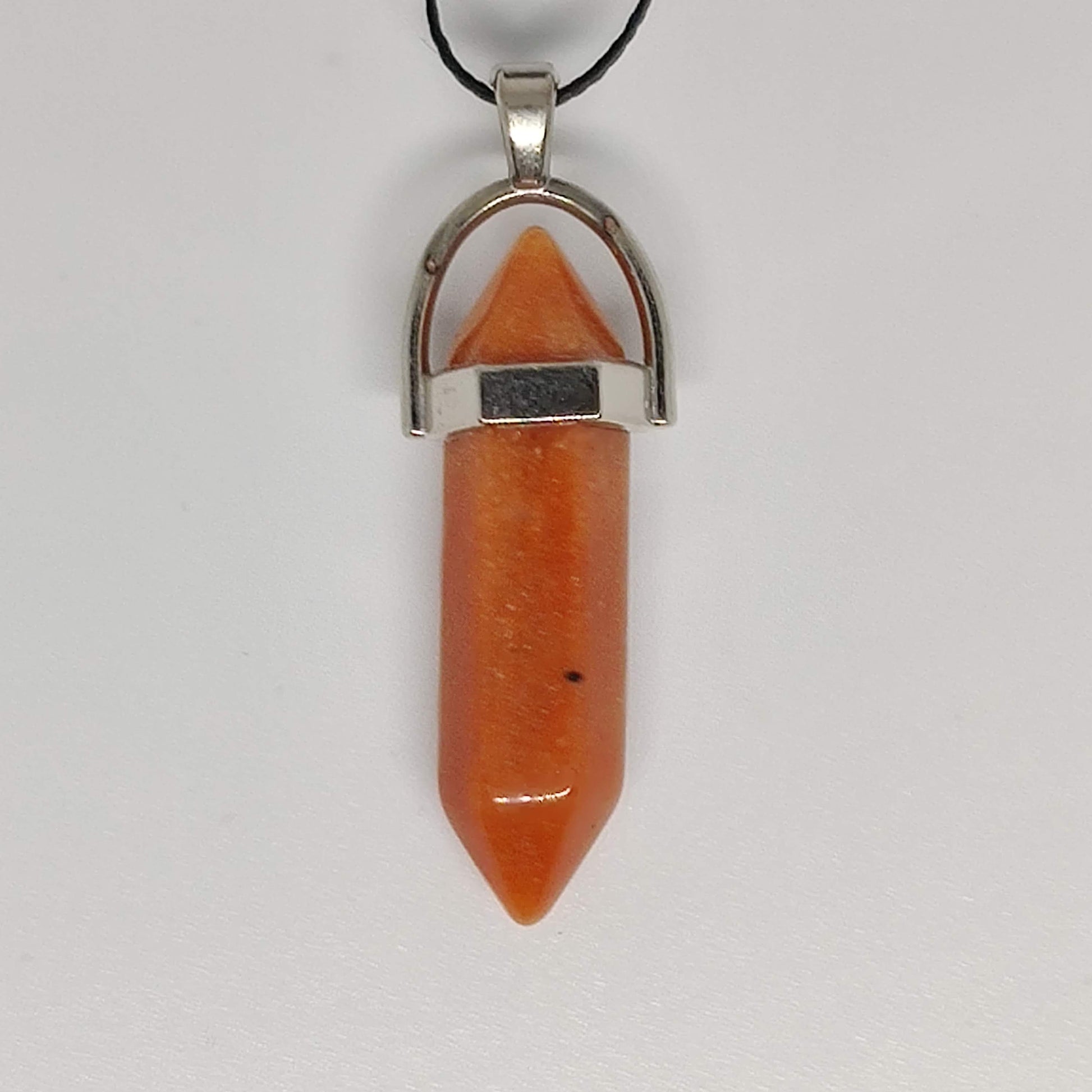 Carnelian Crystal Point Pendant - Rivendell Shop