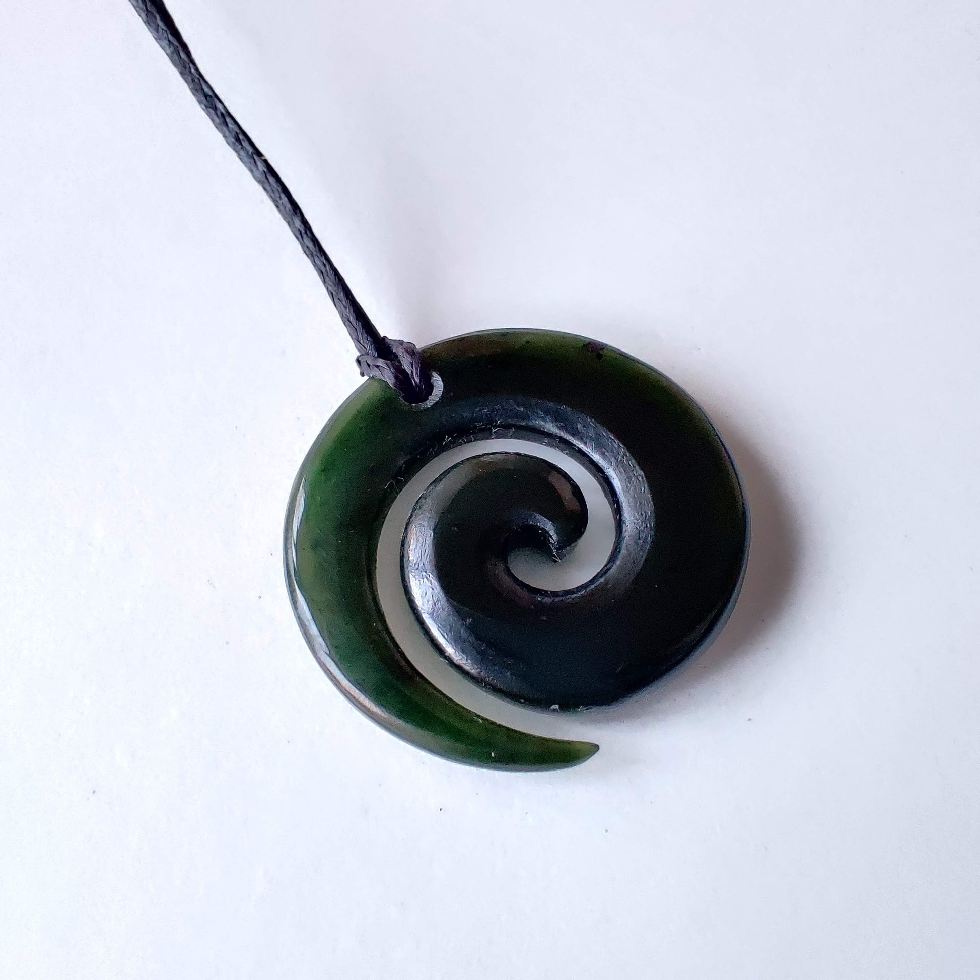 Koru Greenstone Pendant 25mm - Rivendell Shop