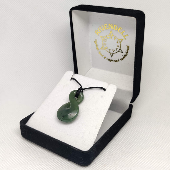 Twist Pikorua Greenstone Pendant - Single Twist - Rivendell Shop