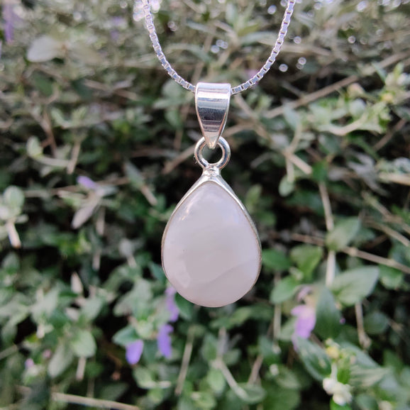 Teardrop Moonstone 925 Sterling Silver Pendant - Rivendell Shop