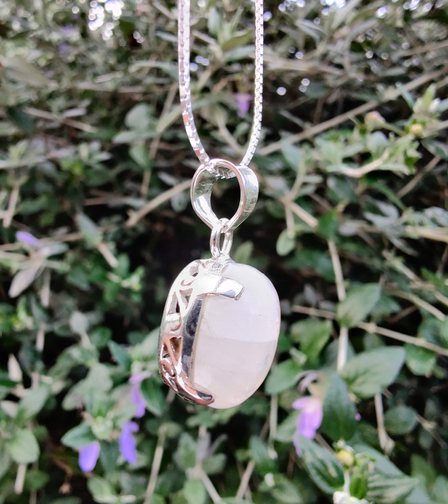 Moonstone 925 Sterling Silver Pendant - Rivendell Shop