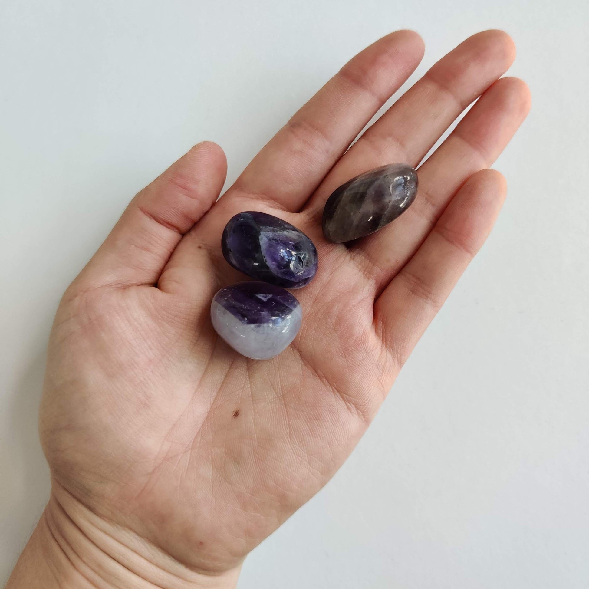 Dark Amethyst Tumbled Crystal (1-2cm) - Rivendell Shop