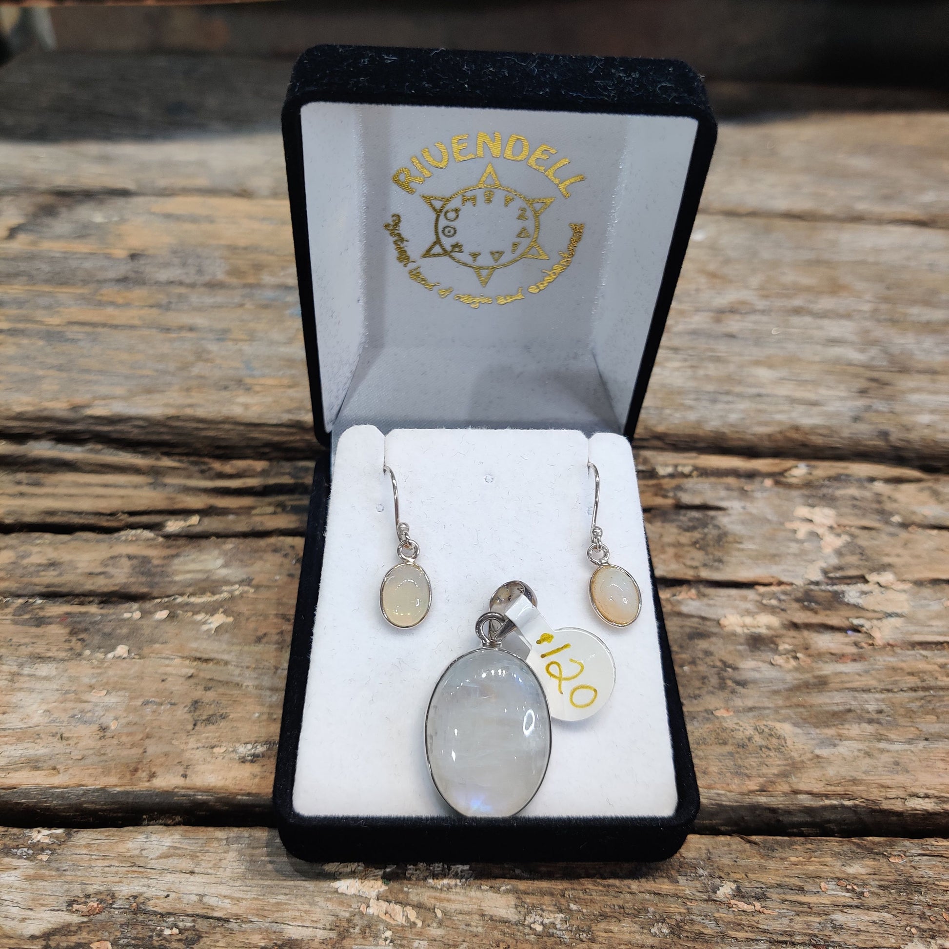 Moonstone Sterling Silver Set - Rivendell Shop