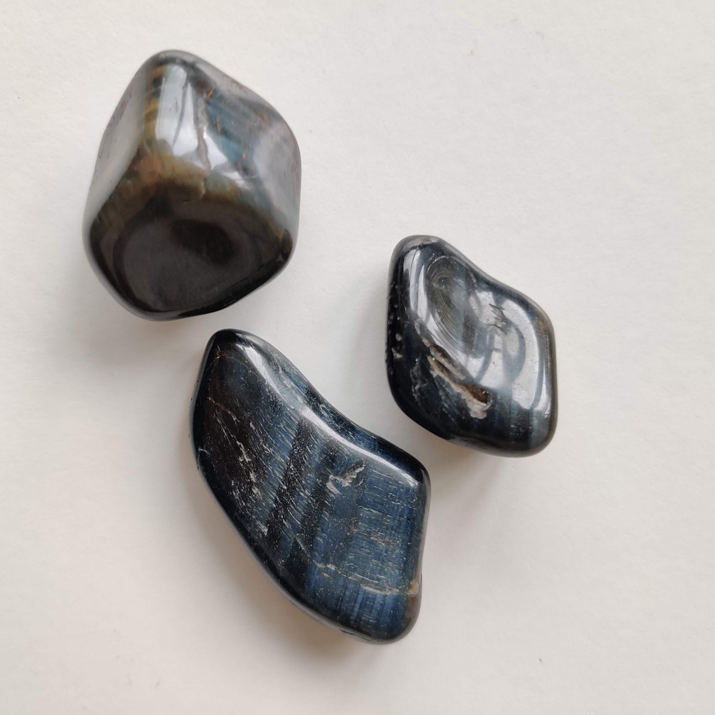 Blue Tiger's Eye Tumbled Crystal - Rivendell Shop