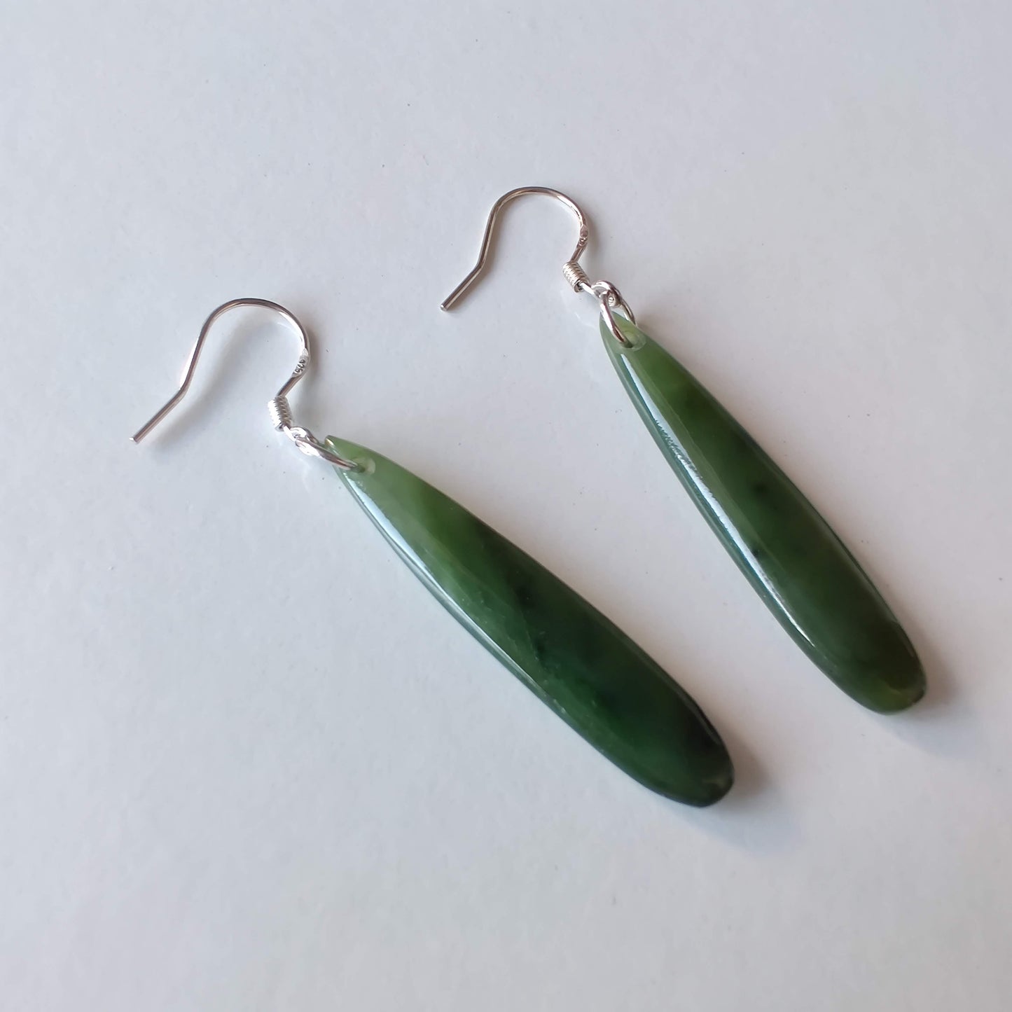 Teardrop Greenstone Earrings - Rivendell Shop