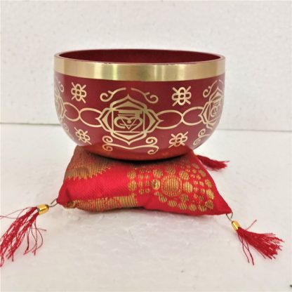 Red Chakra Singing Bowl - Rivendell Shop