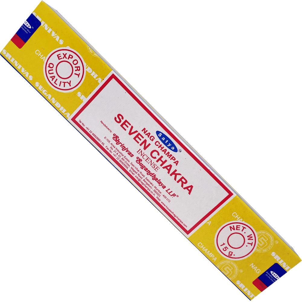 Satya Seven Chakra Incense 15gm - Rivendell Shop