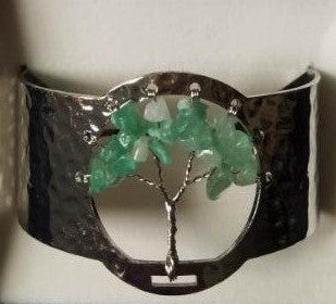 Jade Greenstone Tree of Life Bracelet - Rivendell Shop