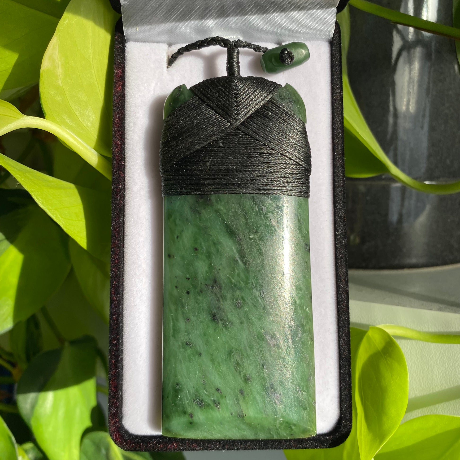 Extra Large Greenstone Toki Pendant 90x38 mm - Rivendell Shop