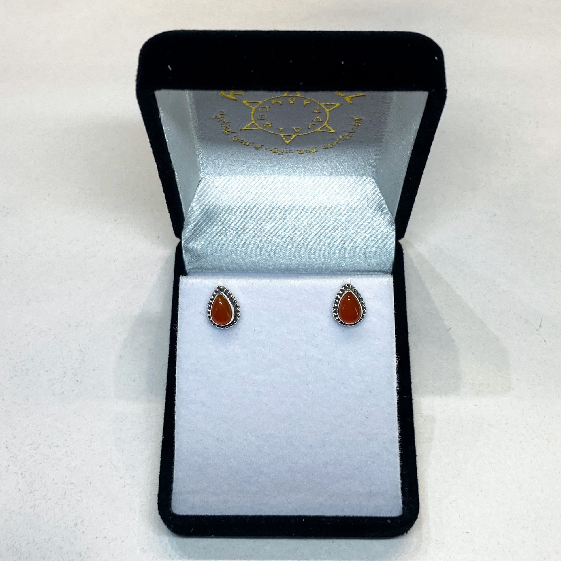 Carnelian Studs - Rivendell Shop