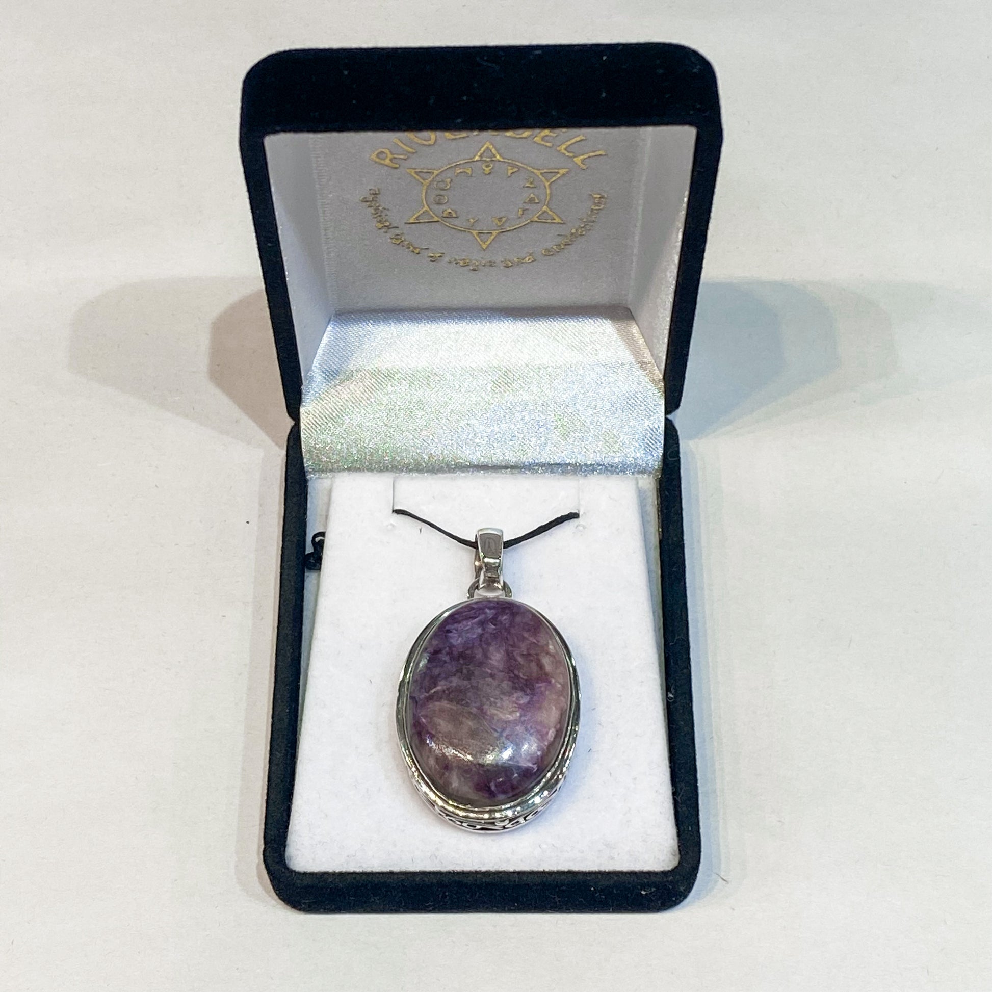 Charoite Sterling Silver Pendant - Rivendell Shop