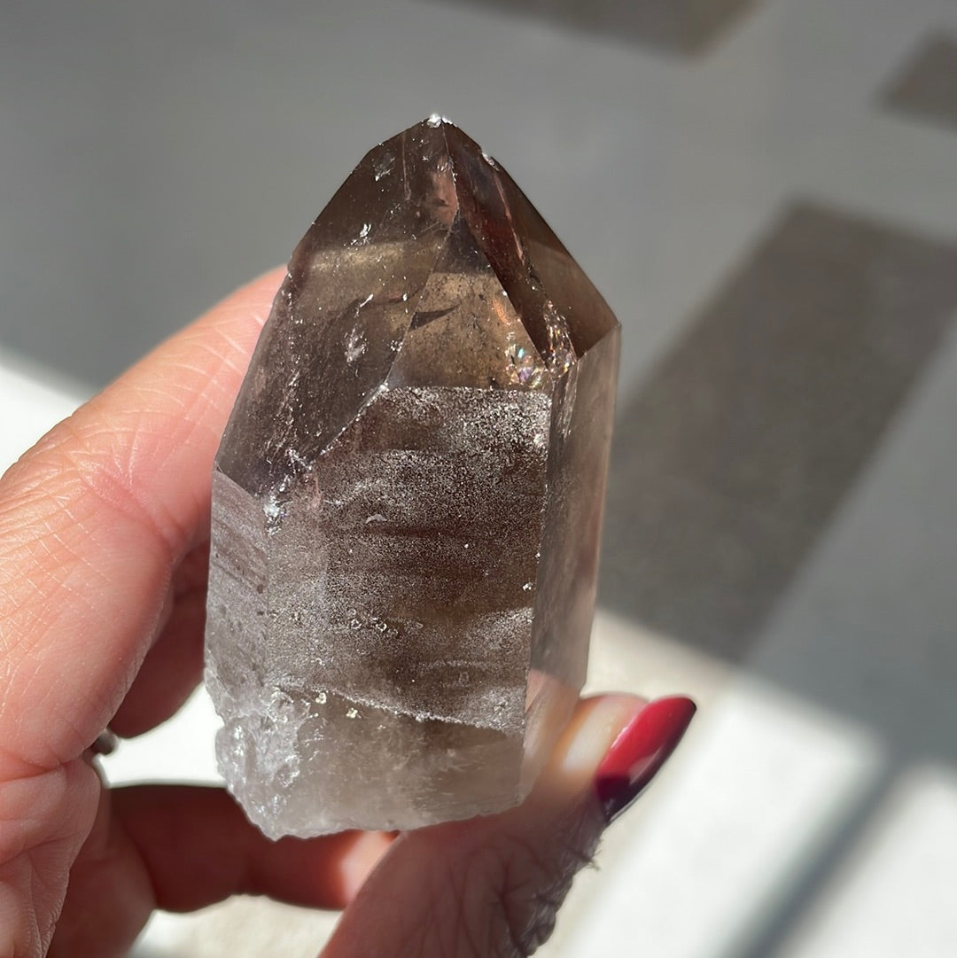 Smoky quartz semi-polished point - Rivendell Shop