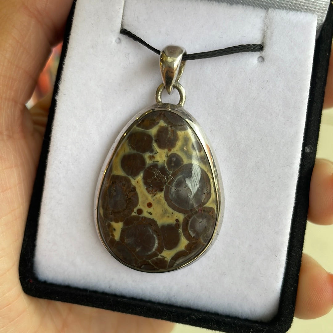 Nabula jasper silver pendant - Rivendell Shop