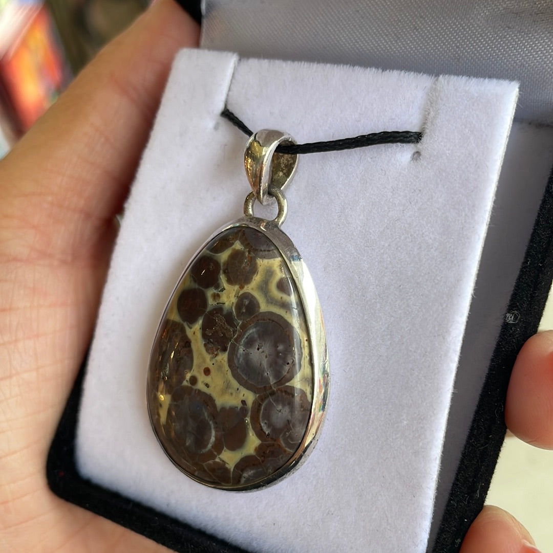 Nabula jasper silver pendant - Rivendell Shop