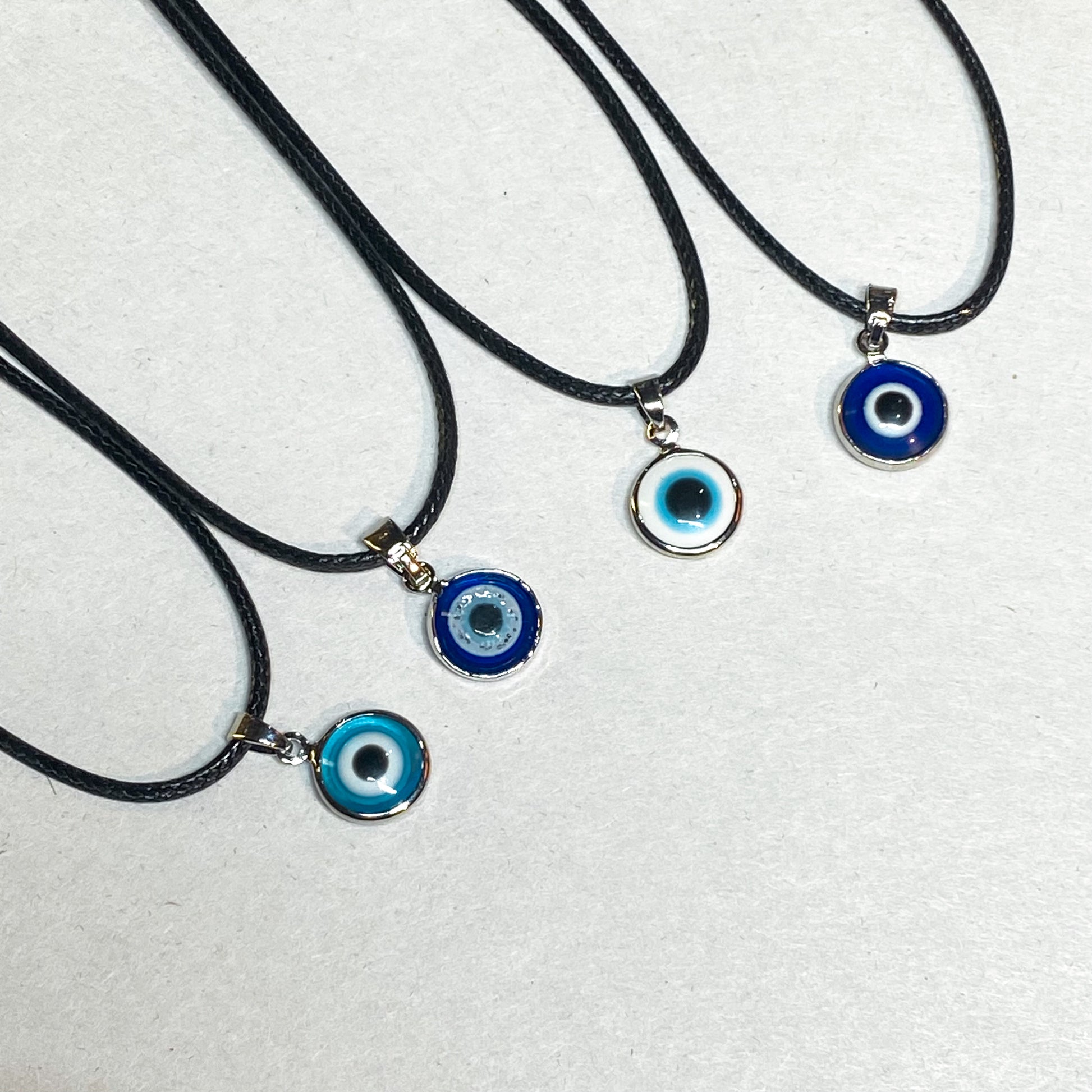 Evil Eye Assorted Pendant w Wax Cord - Small - Rivendell Shop