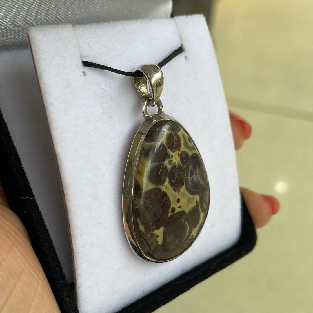 Nabula jasper silver pendant - Rivendell Shop