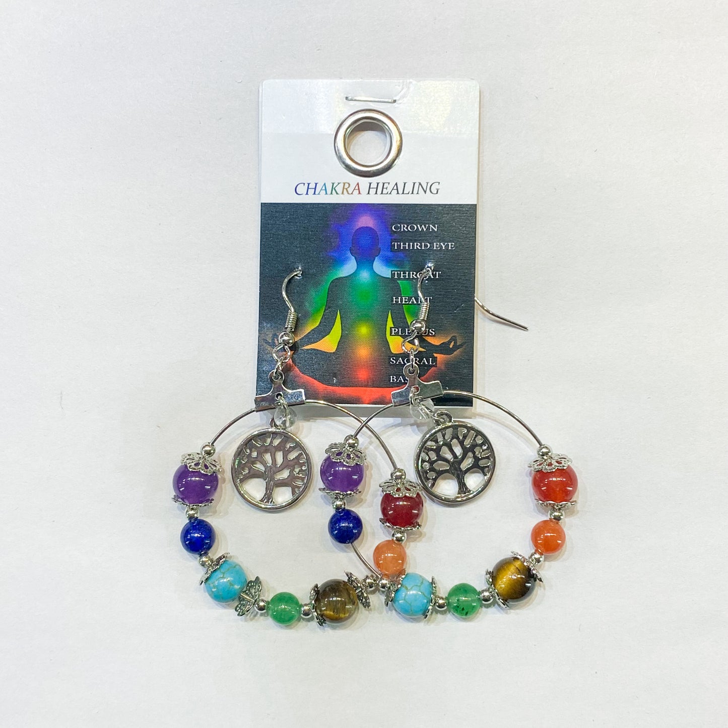 Chakra Tree of Life Earrings - Rivendell Shop