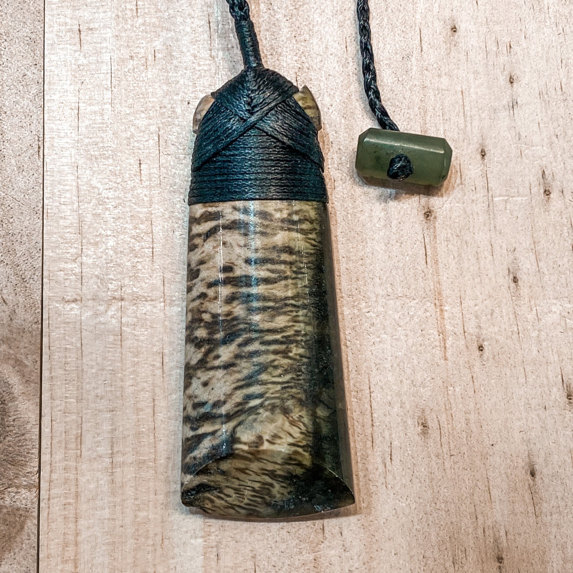 Large Greenstone Toki Pendant 70 x 26 mm - Rivendell Shop