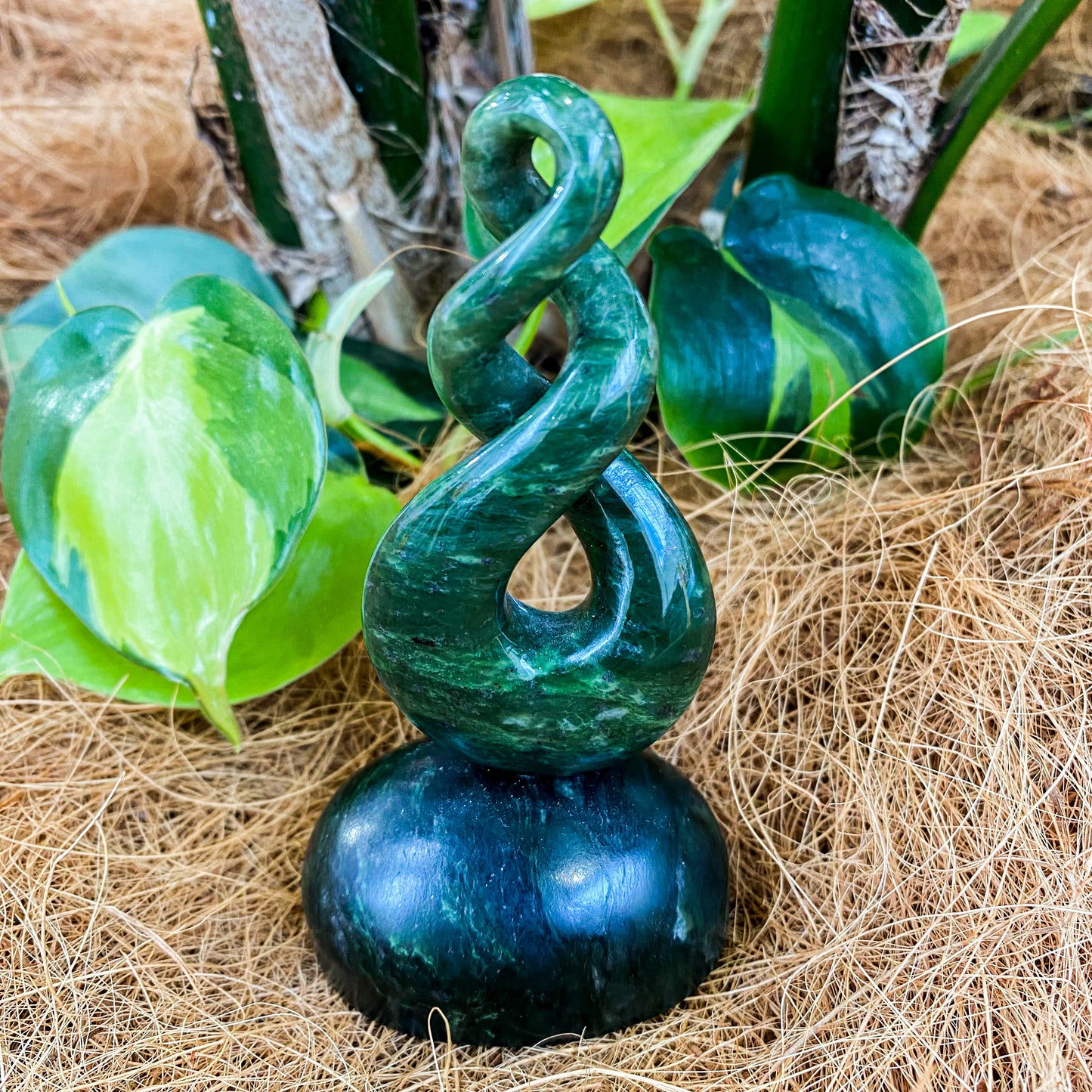 Standing Greenstone Piece - Double Twist - Rivendell Shop