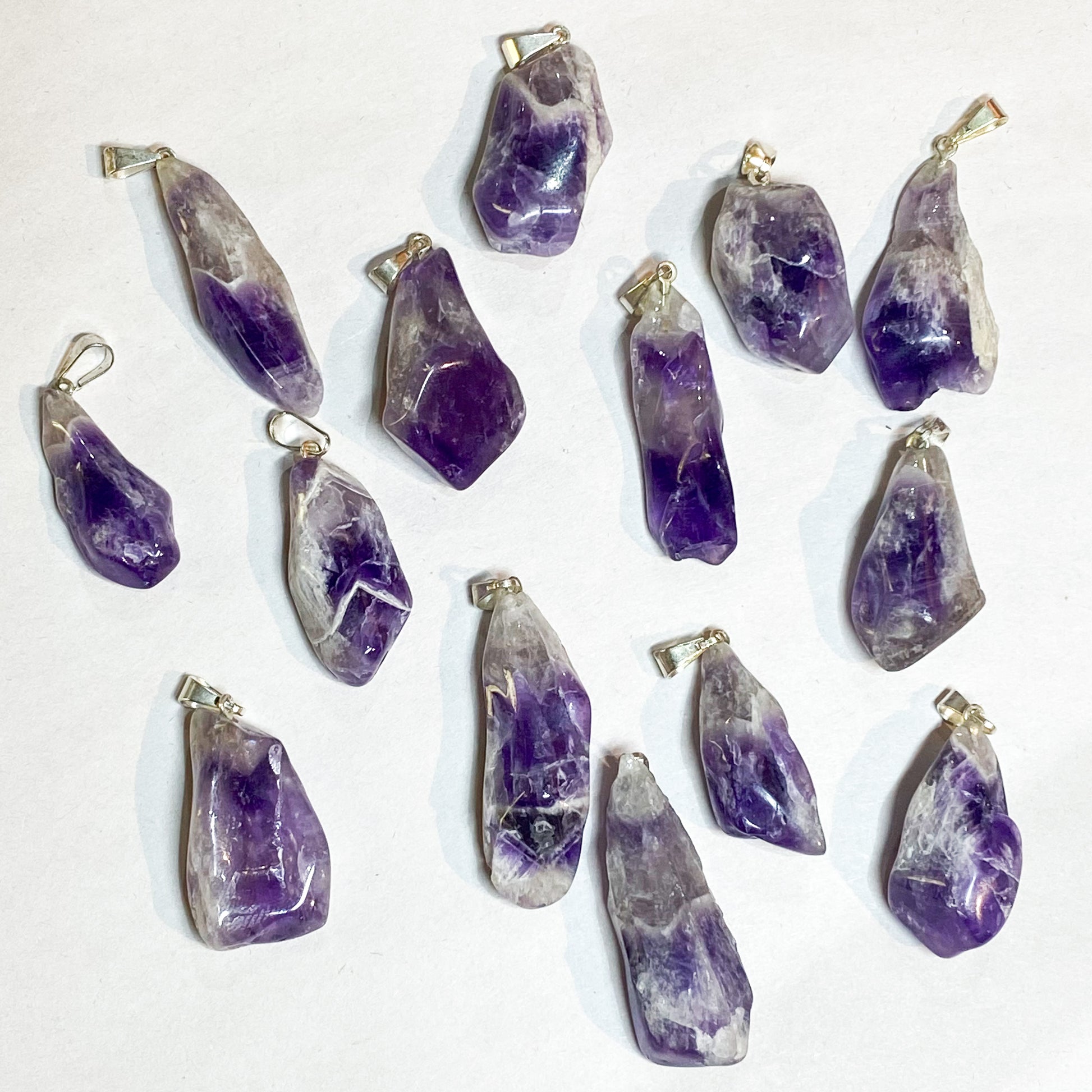 Chevron Amethyst Pendant - Rivendell Shop