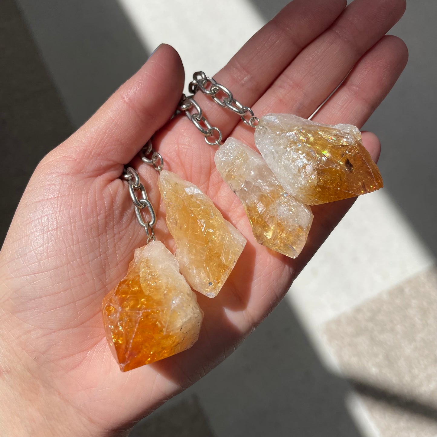 Citrine Key Ring - Assorted - Rivendell Shop