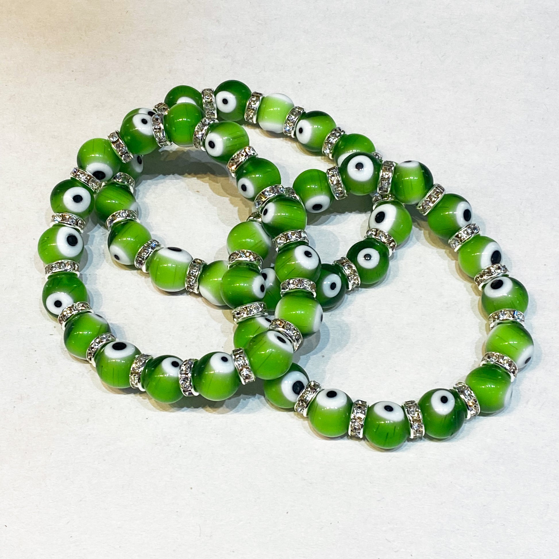 Green Evil Eye Bracelet - Rivendell Shop