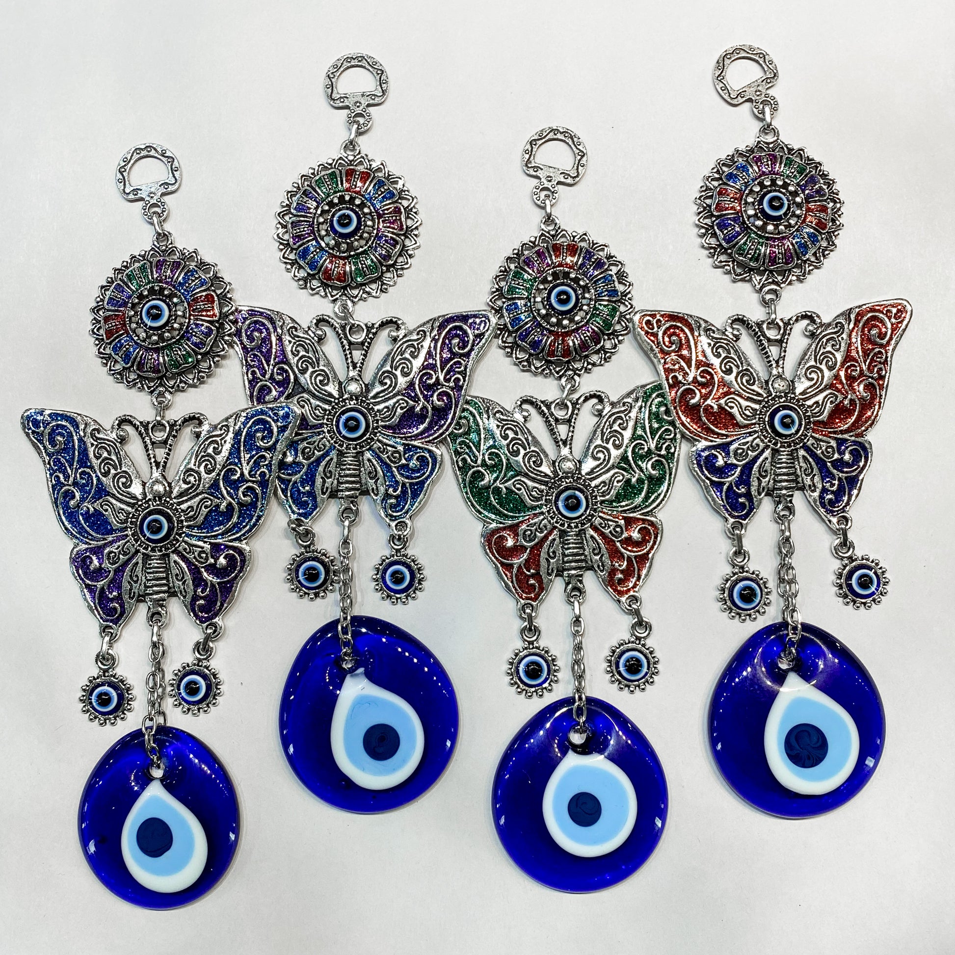 Evil Eye Hanging - Multicolour Butterfly - Rivendell Shop