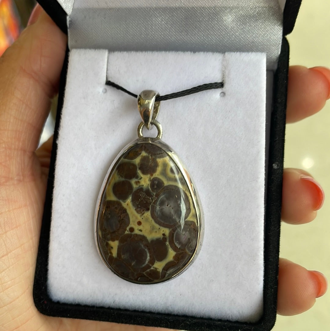 Nabula jasper silver pendant - Rivendell Shop