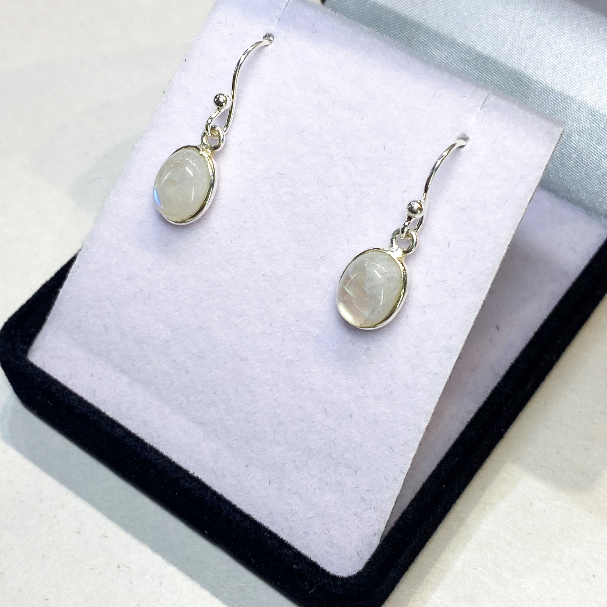 Moonstone Earrings - Oval - Rivendell Shop