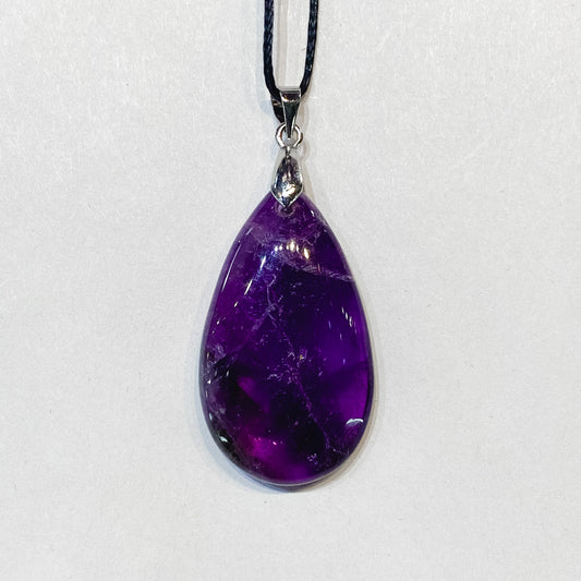 Teardrop Amethyst Pendant - Rivendell Shop