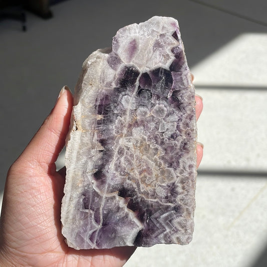 Chevron amethyst slab - Rivendell Shop