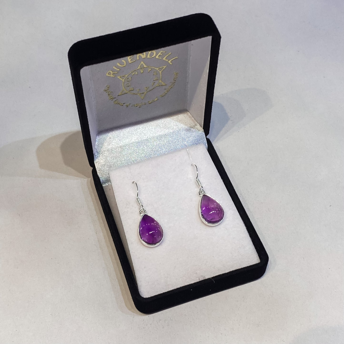 Amethyst Earrings - Teardrop - Rivendell Shop