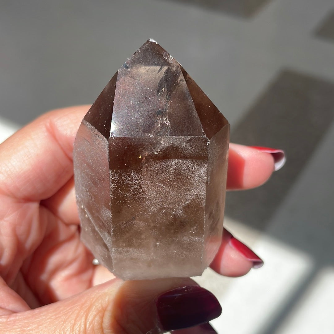 Smoky quartz semi-polished point - Rivendell Shop