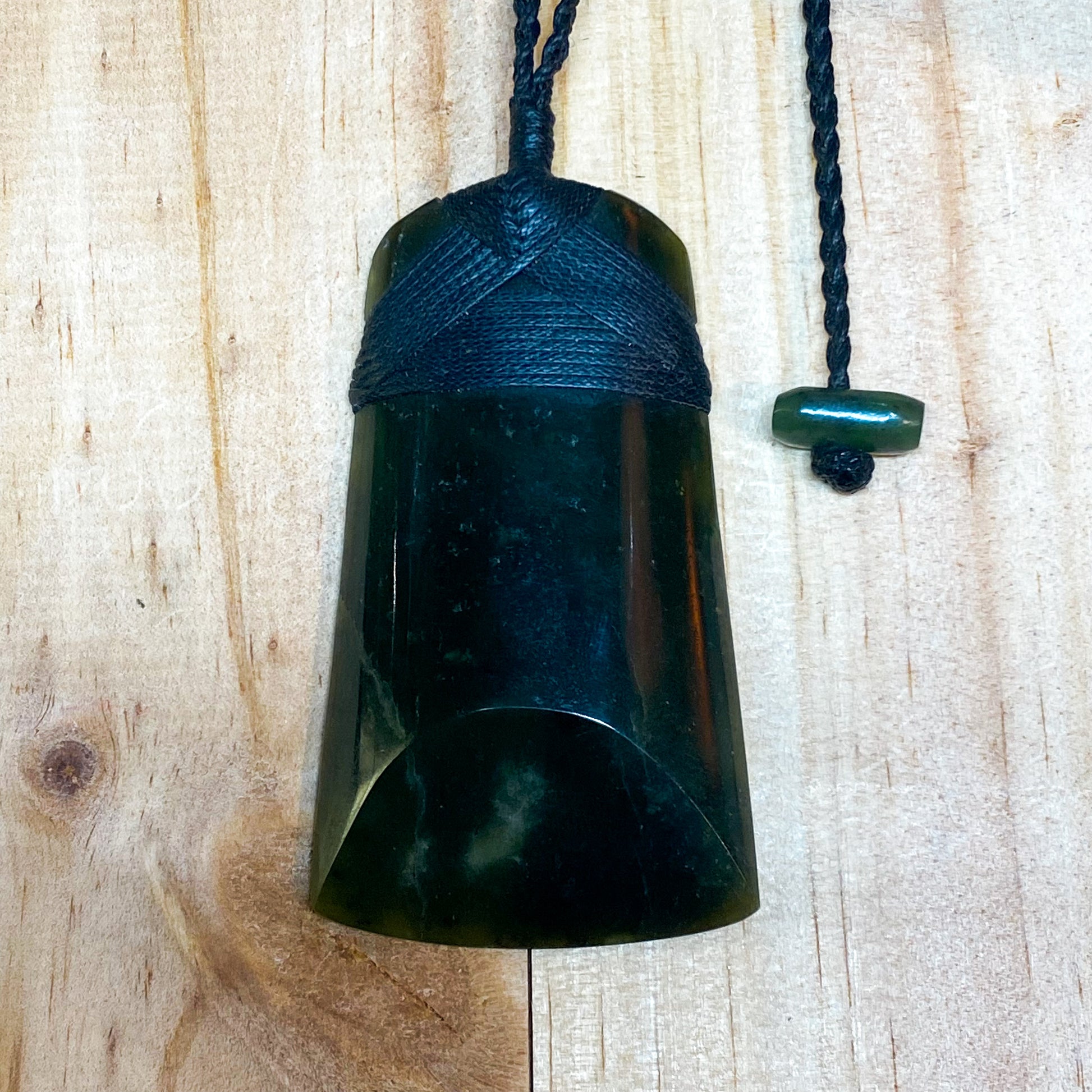 Greenstone Toki Pendant 70x40mm - Rivendell Shop