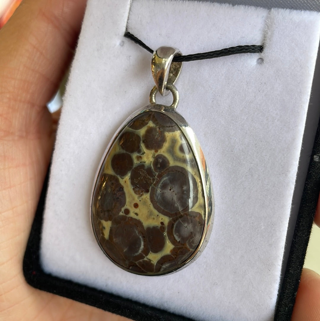 Nabula jasper silver pendant - Rivendell Shop