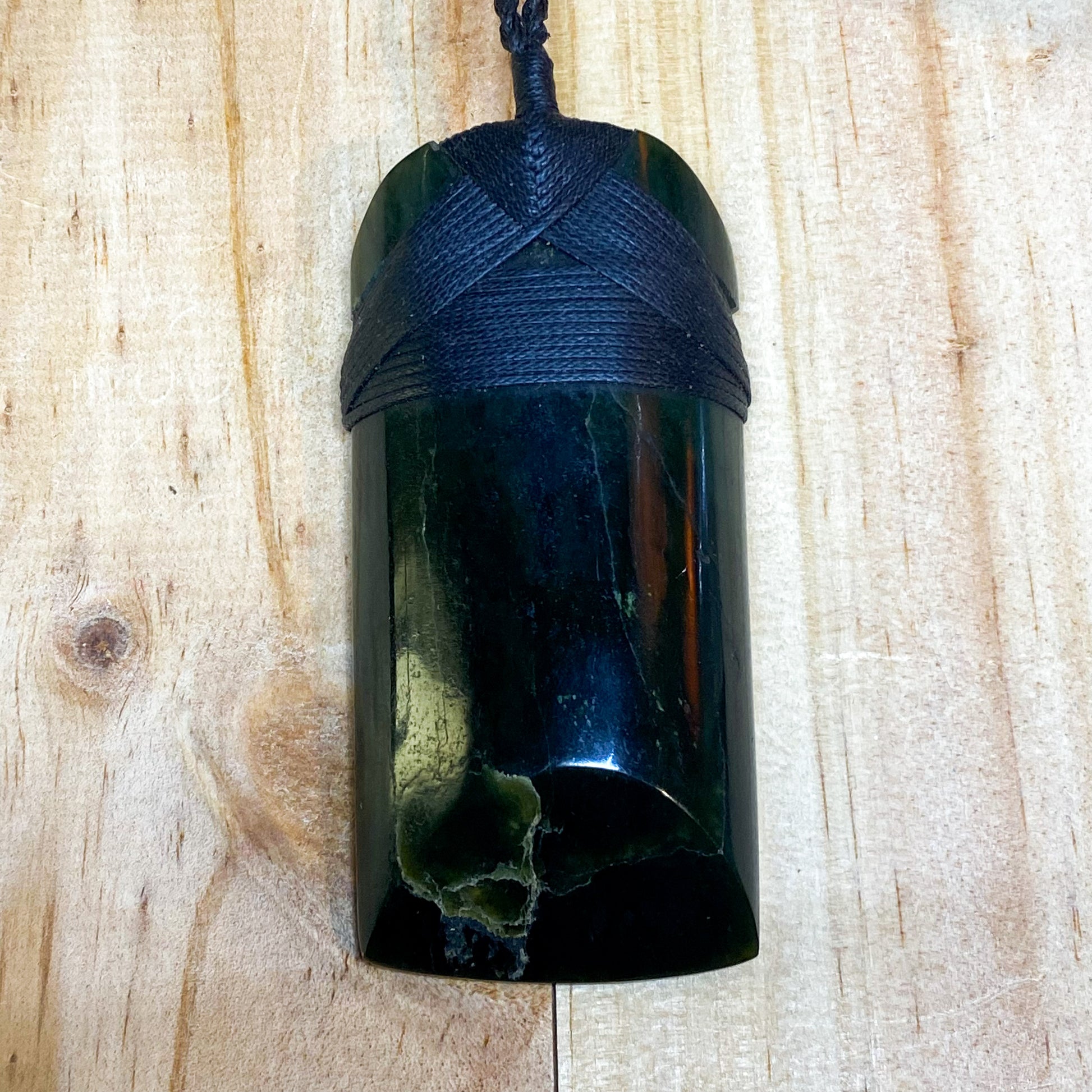 Greenstone Toki Pendant 80x40mm - Rivendell Shop