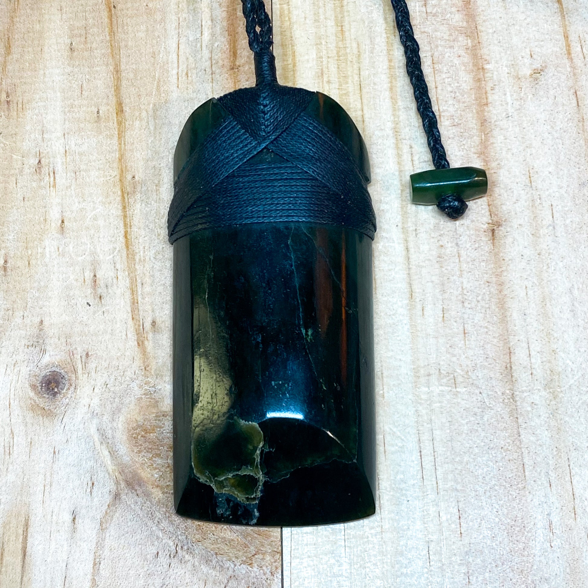 Greenstone Toki Pendant 80x40mm - Rivendell Shop