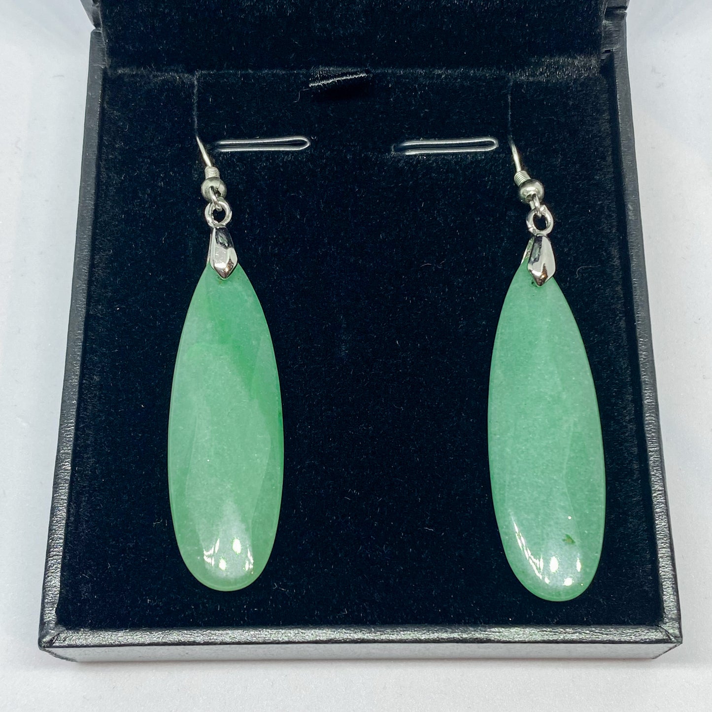 Green Aventurine Long Drop Earrings - Rivendell Shop