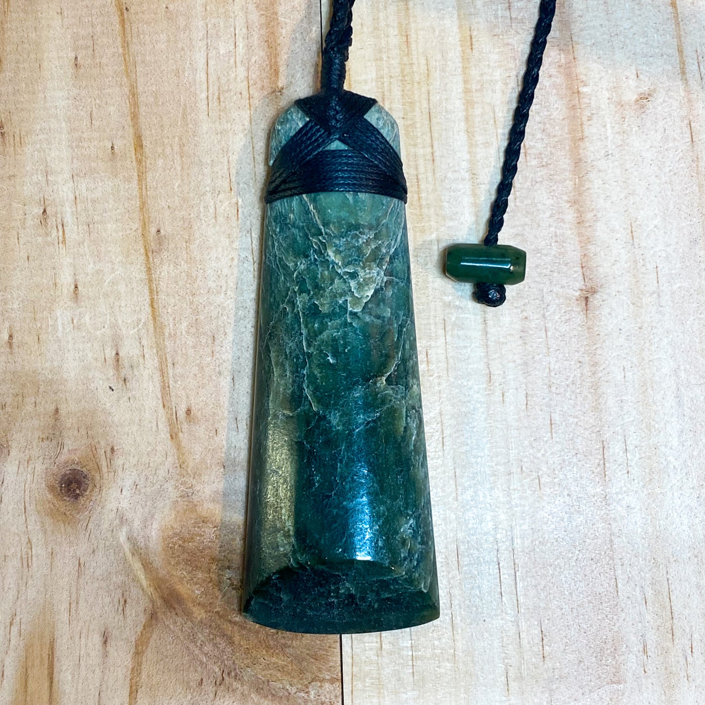 Greenstone Toki Pendant 85x30mm - Rivendell Shop